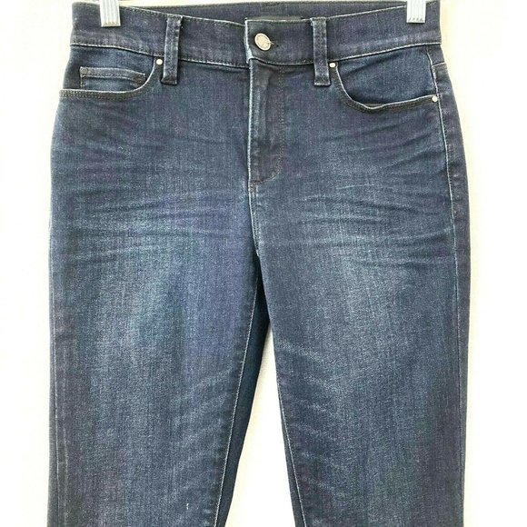 Ann Taylor High Rise Super Skinny Modern Fit Dark - Picture 4 of 9